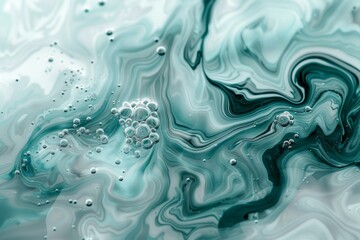 Obraz premium Image of Turquoise green dark marble fluid art pattern with golden veins. Texture for background usage