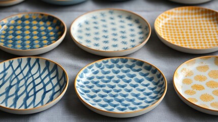 Charming Decorative Plates with Unique Patterns and Textures