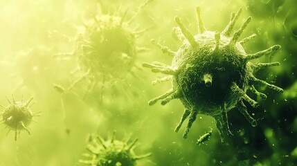 Successful Digital Interface Displaying Virus Removal with Blank Space for Branding