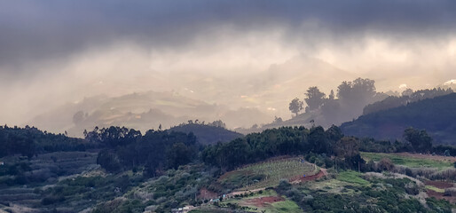 sunrise in the mountains