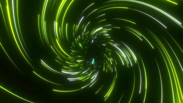Glow Animated Colored Lines on Dark Background