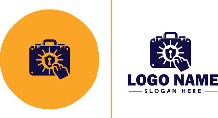 Identity Theft Protection icon Identity theft prevention Identity protection service Identity monitoring service flat logo sign symbol editable vector