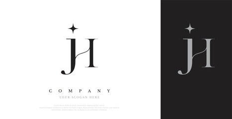 Initial JH Logo Design Vector 