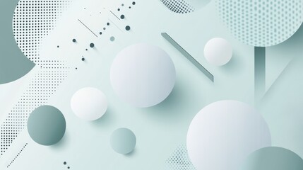 Minimalist Modern Geometry: 3D Clean Design Backgrounds