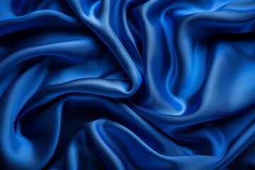  Blue silk fabric drapery material. Detailed photo textured background