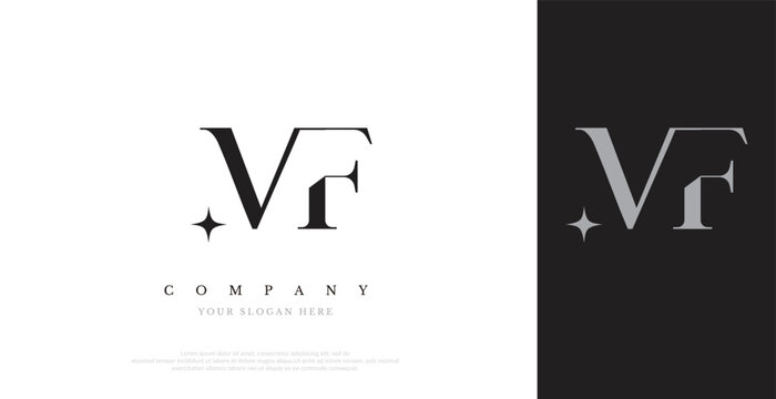 Initial MF Logo Design Vector 