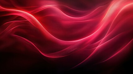Obraz premium Dynamic Red Waves: A Mesmerizing Dance of Color and Light