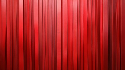 Vibrant Red Vertical Stripes Creating Dramatic Texture