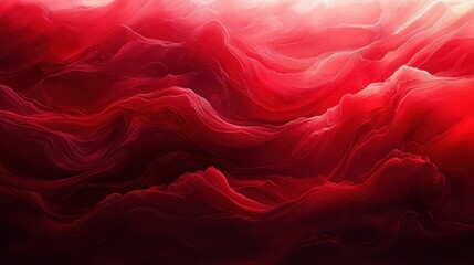 Obraz premium Abstract Flowing Red Waves: A Dynamic Artistic Texture