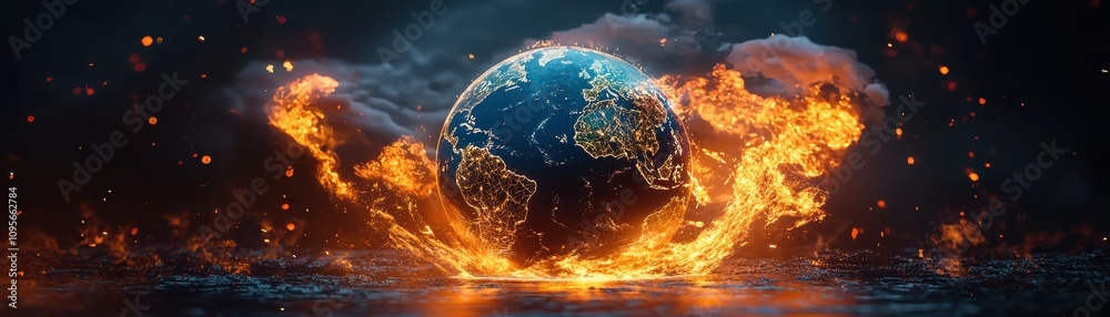 Poster revolutionizing climate analysis quantum-powered weather simulation global scale digital visualizati