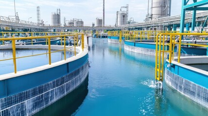 Industrial plant using closed-loop water systems to minimize wastewater production and environmental impact   closed-loop system, industrial sustainability
