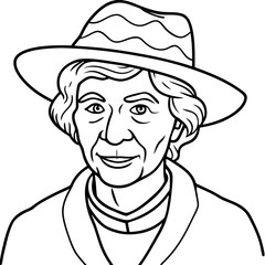 elderly woman s hat