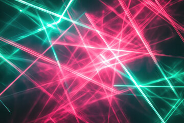 Obraz premium Colorful lines and stars on abstract background, creating a vibrant and dynamic visual effect.