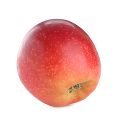 One fresh red apple isolated on white