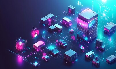 Procurement management and supply chain concept. Procurement icons related to logistics, supply chain, and inventory management. procurement in ensuring efficient business operations. delivery service