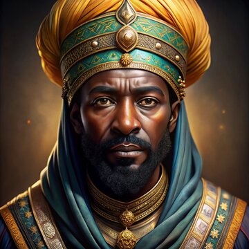 Realistic Portrait of Mansa Musa