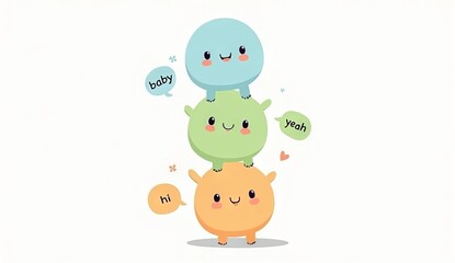 Obraz premium Background with a friendship theme