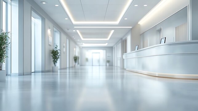 Modern reception area office building interior design bright atmosphere perspective professional space