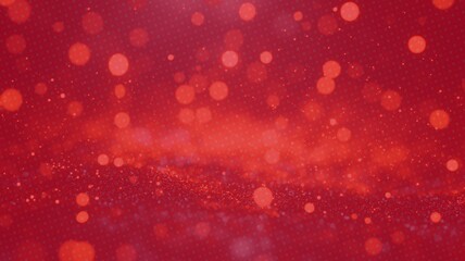 Bokeh Background with Abstract Particles and Dust: Elegant 3D Render of Glowing Shape and Gradient Colors for Business, Technology, Christmas Cards, Festive Glittering Decor, and Celebratory Events