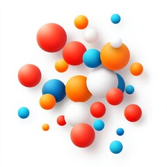 Dynamic abstract sphere composition digital art colorful design modern aesthetics creative perspective contemporary concept