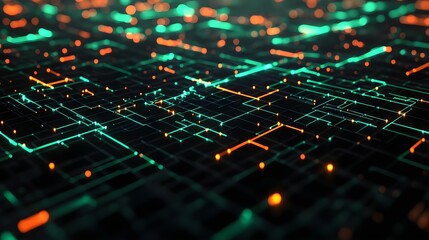 Abstract Digital Network Lines