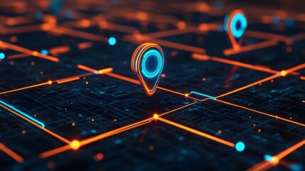 Digital Location Map Navigation