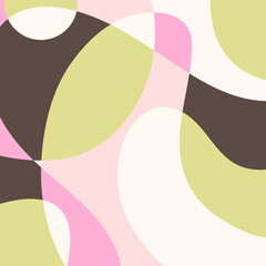 Artwork and hand drawn trendy contemporary abstract shapes.