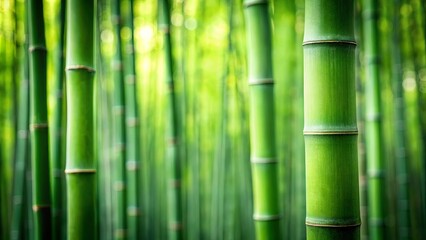 Obraz premium Lush Green Bamboo Forest A Serene and Tranquil Natural Scene