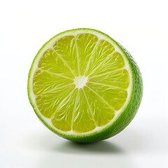 Limes fruit on white background