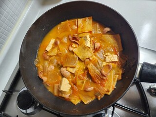 햄어묵김치찌개