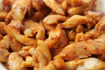 Delicious Savory Grilled Chicken Strips Seasoned with a Variety of Spices and Herbs