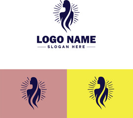 Modeling Agency icon Talent agency Model management Modeling firm flat logo sign symbol editable vector