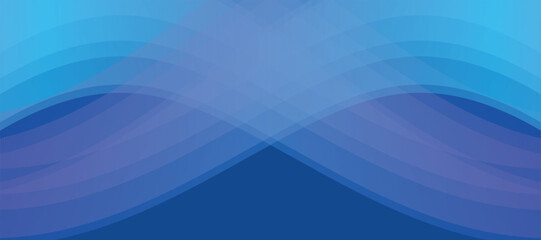 gradient blue waves abstract banner background