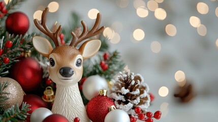 Festive Reindeer Decoration for Holiday Cheer