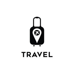 Naklejka premium travel abstract flat design icon logo