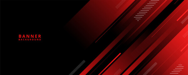 Obraz premium banner background,black and red gradations,colorful,super premium,trendy,shape,slash effect style,geometric,memphis ,eps 10