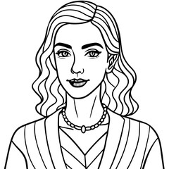  fashionable woman illustration