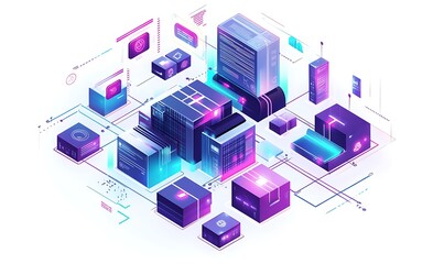 Procurement management and supply chain concept. Procurement icons related to logistics, supply chain, and inventory management. procurement in ensuring efficient business operations. delivery service
