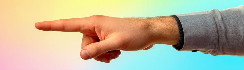 Hand Gestures Pointing Direction Guidance Choice Decision Selection