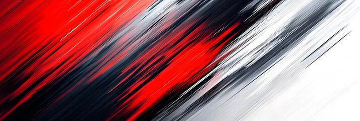 Bold Red and Black Diagonal Paint Strokes

