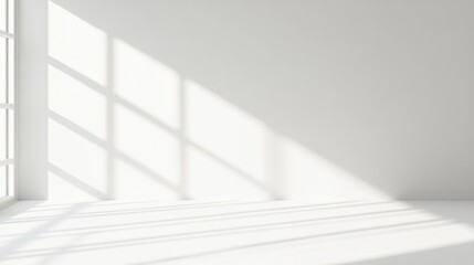 Obraz premium A clean white background with subtle shadow gradients, perfect for overlaying text or designs