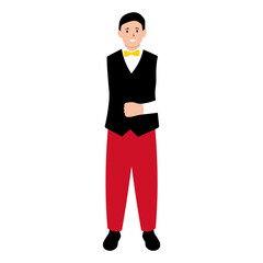 People Labor Day Illustration in Flat Cartoon Design. Isolated on White Background.