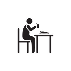 Fototapeta premium eat icon symbol sign vector