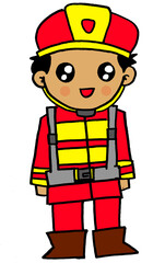 illustration of a person who has a good job for his family
