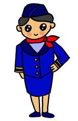 illustration of a person who has a good job for his family