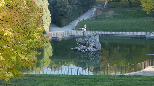 Vasca del Nettuno, Giardino di Boboli (Boboli Gardens) in Florence, Italy
