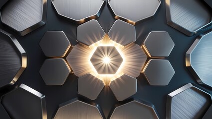 abstract hexagon background