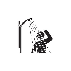 have a shower icon symbol sign vector