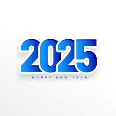 papercut style 2025 new year holiday background design