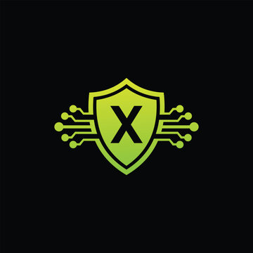 recommend clip art: X letter Logo with Shield, X shield logo design template 